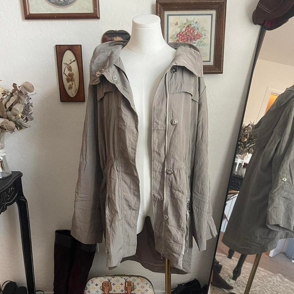 casablanca Jackets & Blazers - Casablanca‎ Lightweight Hooded Military Coat Taupe Neutral Everyday Jacket